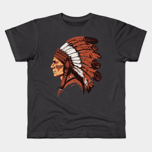 Native American Kids T-Shirt by ananastya